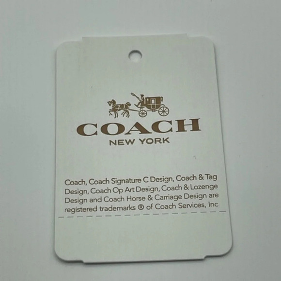 COACH x Keith Haring Leather Large Wristlet 25, Gunmetal/Saddle, NWOT - Picture 10 of 15